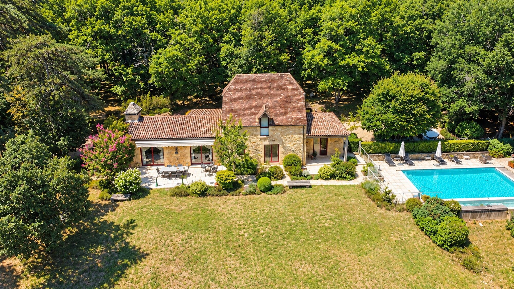 La maison vue du ciel